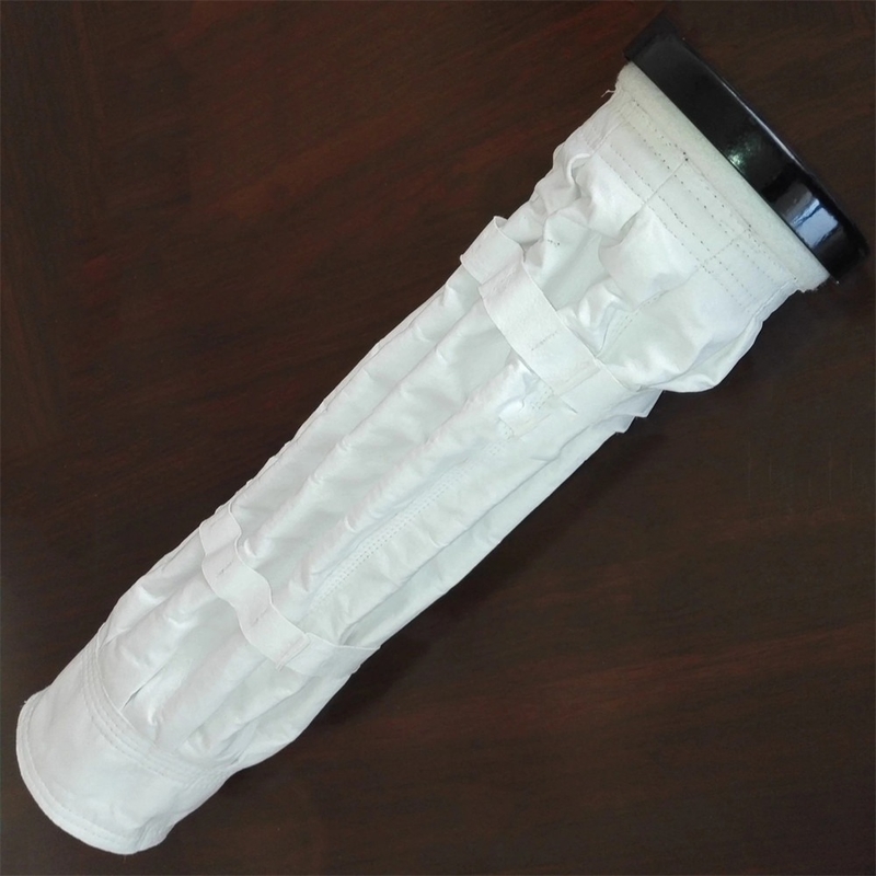 % 100 PTFE Pleated Filter Bag Su geçirmez Alkali Direnci toz toplayıcı filtreler